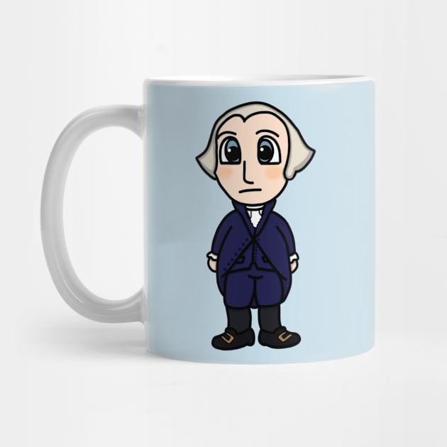 Chibi President George Washington (Small Print) by Aeriskate